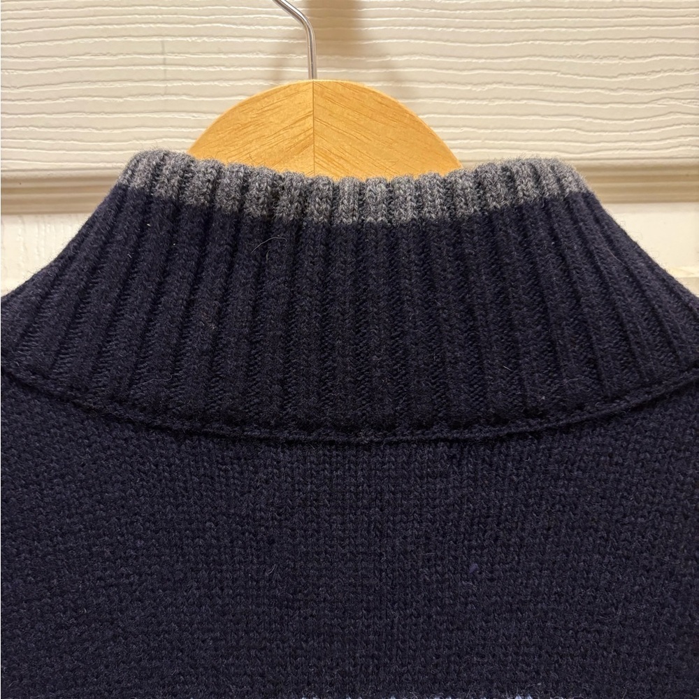 Banana Republic Italian Yarn Full Zip Men’s Sweater XL Fair Isle & Cable Knit - Picture 10 of 14